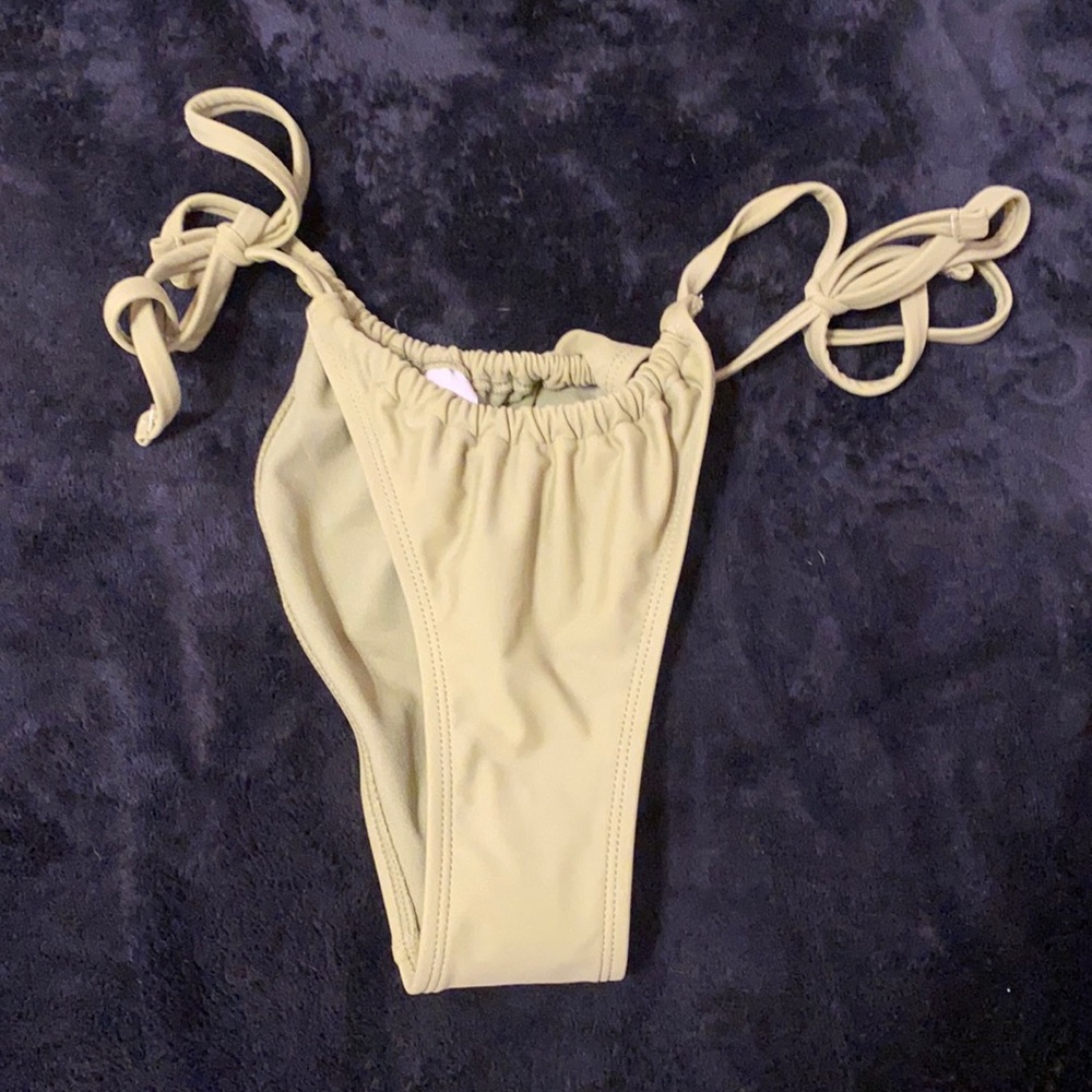 Army green bikini bottoms